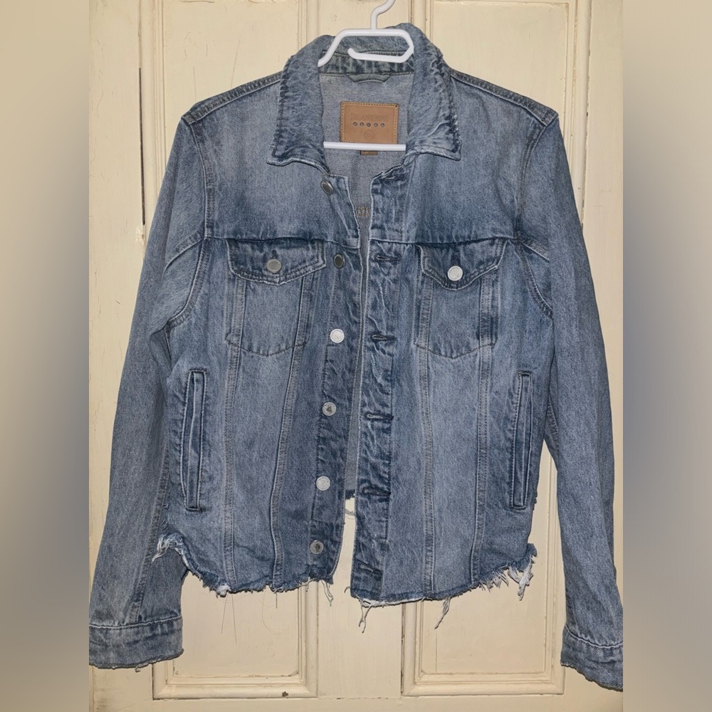 Blank NYC Blue Denim Jean Jacket Size XL
